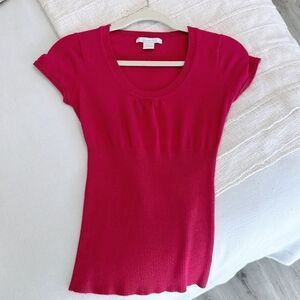 ✨3/$25✨ Y2K Charlotte Russe Pink Scoop Neck Top